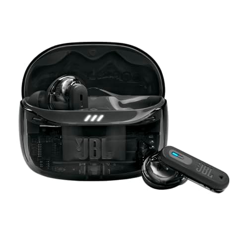 JBL Tune Beam Ghost 2, Wireless Bluetooth Earbuds, Noise Reduction, 48 Hours Battery Life, IP54 Water and Dust Resistance, Multi-Point Connection, Black Ghost - Image 2