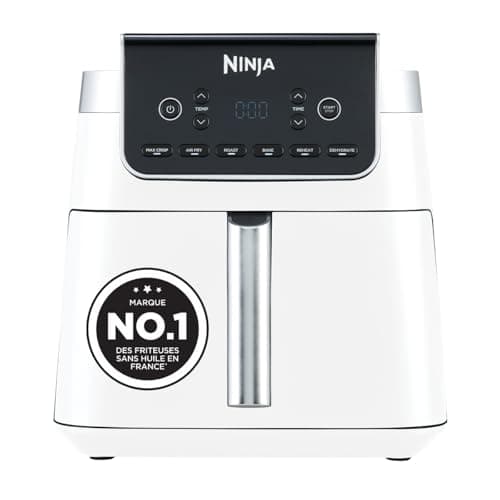 Ninja Air Fryer MAX PRO, 6.2L, Oil Free, Large Drawer, Roasting, Baking, Frying, Family, Digital, Dishwasher-Safe, Basket and Hob, White AF180EUWH - Image 2