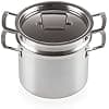 Le Creuset 96200520001000 Steaming Pot with Lid 20 cm, Stainless Steel 3-ply, Capacity 5 L, Silver,96200520001000 - Image 2