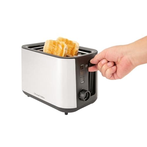 Russell Hobbs 2-slot toaster XL (6 levels of burnishing, raising, defrosting, pastry warmer, auto stop., removable crumb tray, brushed stainless steel surface) Heaton 27390-56 - Image 4