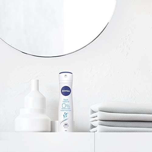 NIVEA Atomiseur Fresh Natural 0% (1 x 150 ml), déodorant femme efficacité 48 hrs, anti transpirant aisselles fraîcheur longue durée, antiperspirant sans aluminium (Lot de 4) - Image 4