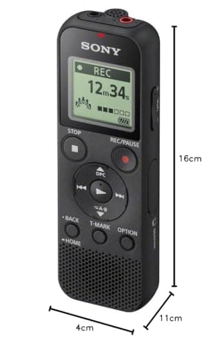 Sony ICD-PX370 4GB Digital Voice Recorder with Micro SD Slot USB Black - Image 7