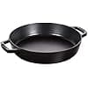 STAUB Cast Iron Frying Pan with Double Handle, Round, Diameter 20 cm, Matt Black - Image 3