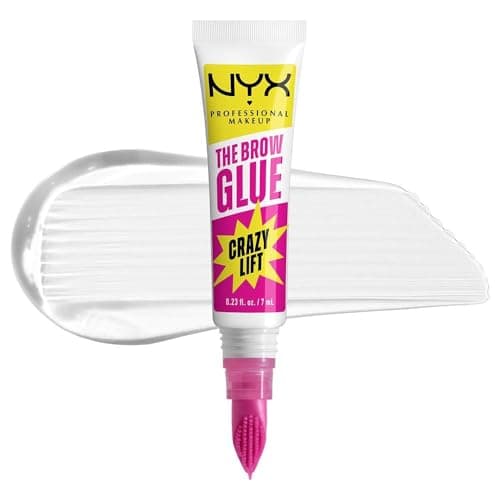 NYX Professional Makeup - Fixing glue - Laminated eyebrows - Lasts up to 24 hours - Vegan formula - Integrated applicator comb - The Brow Glue Crazy Lift - Shade: Transparent (01) - 5 ml - Image 2