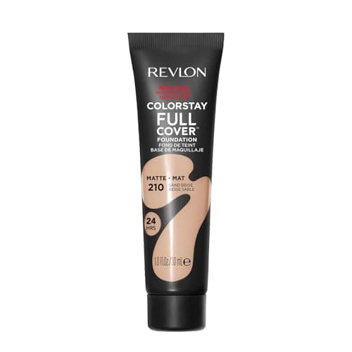 Revlon ColorStay Full Cover Foundation for Imperfections - Make-up Complexion - Optimal Coverage and Matte Finish - Resists to Any Tests - Second Skin Effect - 30 ml - N210 Sand Beige - Image 2
