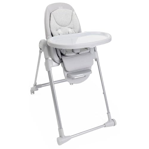 Chicco Polly Armonia Baby Highchair, Evolutionary for Children from 0 Months to 40 kg, 9 Levels of Height, 3 Tilt Positions, Adjustable Footrest, Compact Folding, 4 Wheels, Light Grey - Image 3