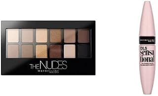 Gemey Maybelline Makeup Palette Eye Pack + Sensational Eyelash Mascara