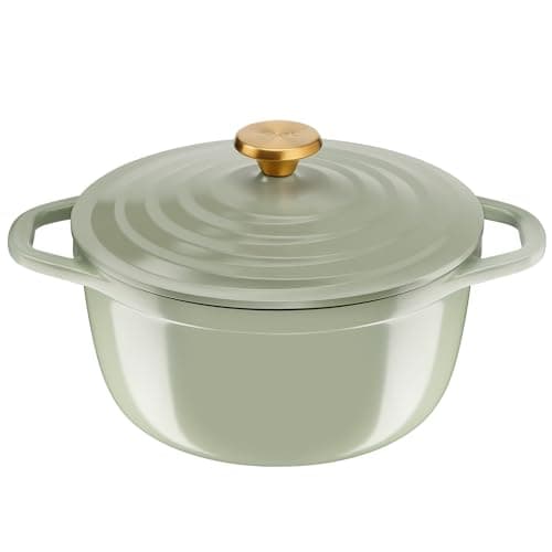 Tefal Cast aluminium casserole 24 cm, 4-5 persons, Induction, Lightweight cast aluminium, Easy cleaning, Ceramic coating, Condensation lid, Oven, Air Soft Light E2664625 - Image 2