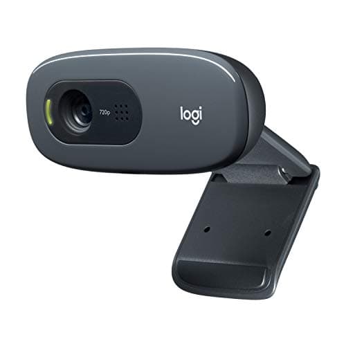 Logitech C270 HD Webcam, 720p/30fps, HD Wide Field of View, Light Correction, Microwave, Skype, FaceTime, Hangouts, WebEx, PC/Mac/Laptop/Tablet/Chromebook - Image 2