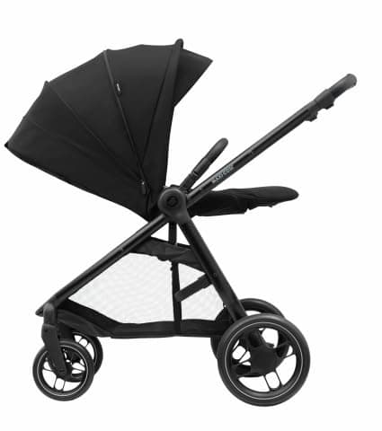Maxi-Cosi Street Plus Stroller, 0-4 Years, 0-22 kg, One-Handed Foldable, Fits All Maxi-Cosi Baby Car Seats, 3 Recline Positions, Spacious XXL Basket, Essential Black - Image 3
