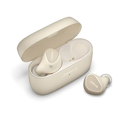 Jabra Elite 5 True Wireless - Écouteurs sans Fil Bluetooth Intra-Auriculaires pour iPhone - ANC Hybride, 6 micros intégrés, Haut-parleurs 6 mm, discrets et ergonomiques - Gold Beige - Image 3