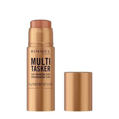 Rimmel London Multi Tasker, Sculpting & Contour Bronzer Stick, All-Day Lasting, Fresh Finish, Vegan Makeup, 4.5g 002 Medium - Image 3