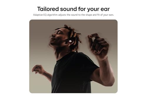 LG, xboom Buds Plus, Wireless Bluetooth Headphones, Bluetooth Headphones, Noise Cancelling, Wireless Headphones, Sports Bluetooth Headphones, In-Ear Earphones, White - Image 7