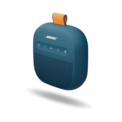 Bose SoundLink Micro (2e gén) Enceinte Portable, Enceinte d’extérieur sans Fil avec Jusqu’à 12h d’autonomie, étanche à l’Eau et étanche à la poussière, Bleu crépuscule - Édition limitée - Image 5