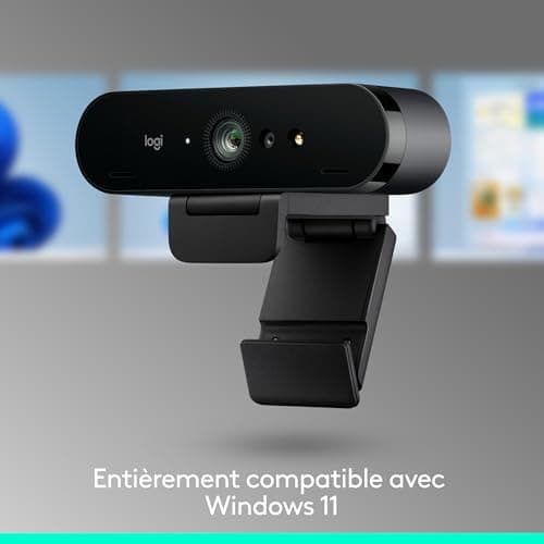 Logitech Brio 4K Webcam, Video Calls, Microphone, Anti-Parasite, HD Auto Light Correction for Microsoft Teams, Zoom, Google Voice, Google Meet, PC/Mac/Laptop/Macbook – Graphite - Image 5