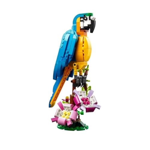 LEGO 31136 Creator 3-in-1 The Exotic Parrot, Construction Toy, Jungle Animal Figurines, Frog and Fish, Creative Game for Children from 7 Years Old - Image 5