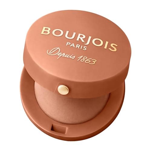 BOURJOIS - Boîte Ronde Blush 85 Sienne - Piceau & Miroir Intégré - Technologie Fard Cuit - Texture Fine & Légère - Facile À Estomper - Parfum Gourmand - Image 4