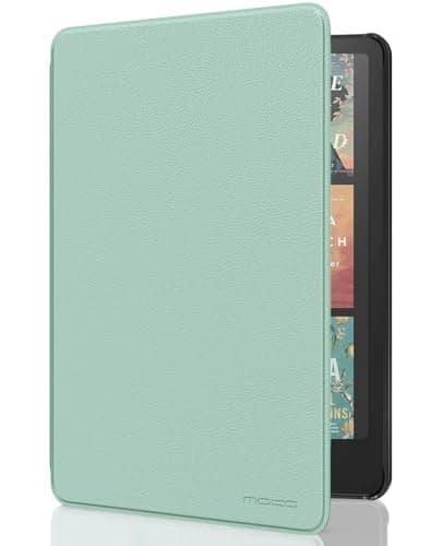 MoKo Case Compatible with 7 inch Kindle Paperwhite (12th Generation-2024) and Kindle Colorsoft Signature Edition 2024, Lightweight Case with Auto Wake/Sleep for Kindle Paperwhite 2024, Agave Green - Image 2