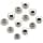 6 Pairs of Replacement Silicone Tips for Samsung Galaxy Buds 2 - Fit in Case Tips (Black, SML) - Image 2
