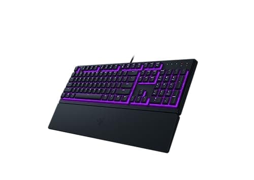 Razer Ornata V3 X - Low Profile Gamer Keyboard (Switches with Silent Membrane Switches, Ergonomic Wrist Rest, RGB Chroma, UV Varnished ABS Keys) AZERTY Keyboard | Black - Image 6