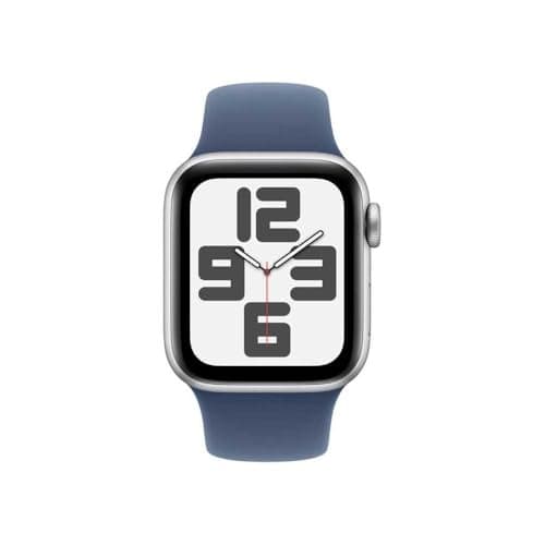 Apple Watch SE (2nd Gen) 40 mm GPS + Cellular Smart Watch with Silver Aluminium Case and Denim Sport Strap (S/M). Activity and Sleep Tracking, Accident Detection, Heart Rate Monitoring - Image 4