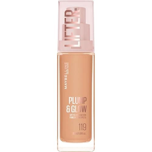 Maybelline New York Lifter Plump & Glow - Foundation - Plumps & Brightens Instantly - Even, Lifted & Radiant Finish - Shade 118 - 30ml - Image 3
