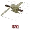 Bosch 00630760 Tray holder trainer for food processor MUM 5 series - Image 3