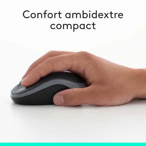 Logitech MK270 Combo Clavier Souris sans Fil pour Windows, Connexion 2.4 GHz, Souris sans Fil Compacte, 8 Touches de Raccourci/Multimédia, Batterie Longue Durée 2 Ans, PC/Portable, AZERTY Français - Image 4
