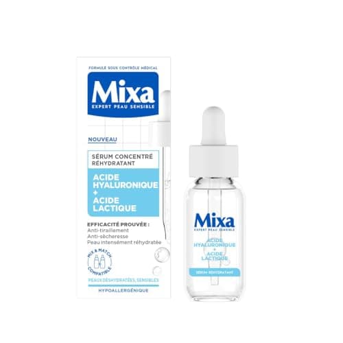 Mixa - Sérum Concentré Réhydratant - Pour Peaux Déshydratées et Sensibles - Enrichi en Acide Hyaluronique et Lactique - 30 ml - Image 2