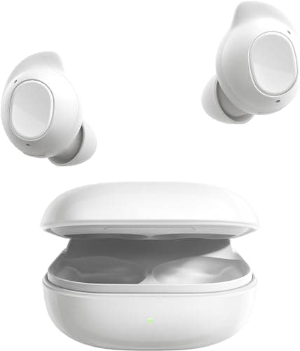Samsung Galaxy Buds FE Wireless Bluetooth Headphones with Back Case Bean, ANC, 3 Microphones, Touch Control, Deep Bass, Charging Cable, White - Image 5