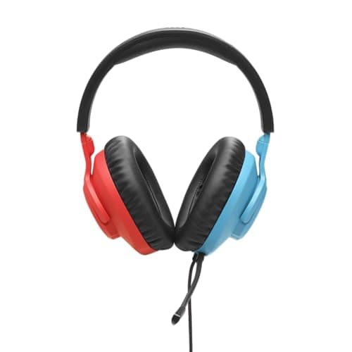 JBL Quantum 100N, Wired Over-Ear Gaming Headset, Detachable Mic, QuantumSURROUND Signature, Comfortable, Cross-Platform Compatibility and Windows Sonic Spatial Sound, Red and Blue - Image 7