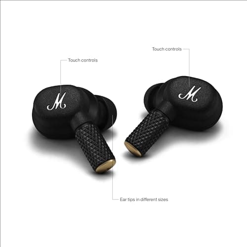 Marshall Motif II ANC - Écouteurs Bluetooth à Réduction de Bruit Active sans Fil, Écouteurs, 30 Heures d'Autonomie - Noir - Image 8