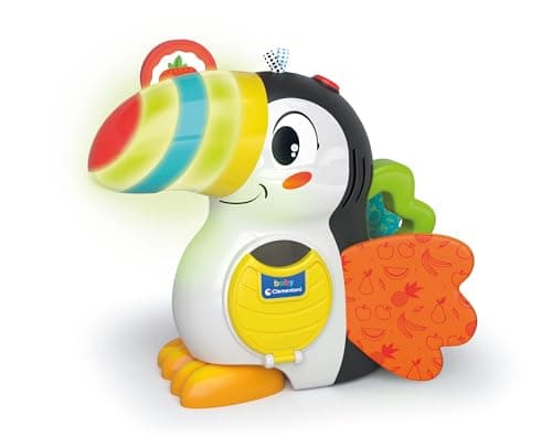 Clementoni | Milan, The Gourmet Toucan for Kids 12 Months+ | Interactive Learning Toy with Sounds, Lights and Fruit Chips | Colour and Word Learning | Educational Baby Toy Gift - Image 4
