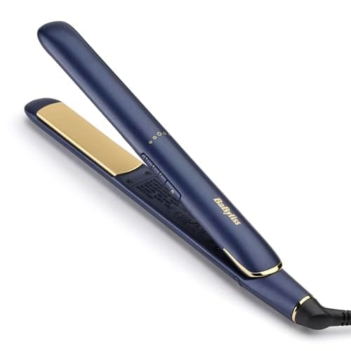 BaByliss Lisseur Cheveux Midnight Luxe - Plaques flottantes en Titane-Céramique, Chauffe rapide en 30 Secondes, 3 réglages de température jusqu'à 235°C, Utilisation universelle, 2516PE - Image 2