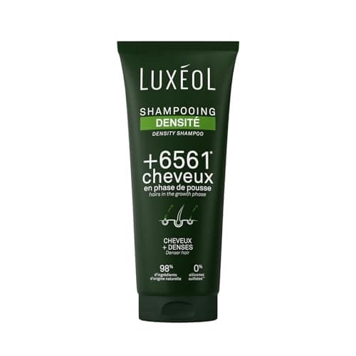 LUXEOL - Shampooing Densité - +6561 Cheveux En Phase De Pousse* - Augmente La Densité Capillaire - 98% D'Ingrédients D'Origine Naturelle - Sans Silicones - Fabriqué en France - 200 ml - Image 2