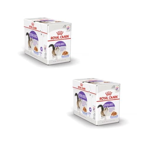 Royal Canin Feline Sterilised | Double Pack | 2 x 12 x 85 g | Complete Food for Adult Castrated Cats | Small Pieces in Jelly | From 12 Months - Image 3