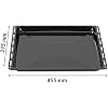 ICQN Enamelled Oven Tray 45.5 x 37.5 x 3 cm, Compatible with Bosch, Siemens, Constructa, Standard Oven Tray - Image 3
