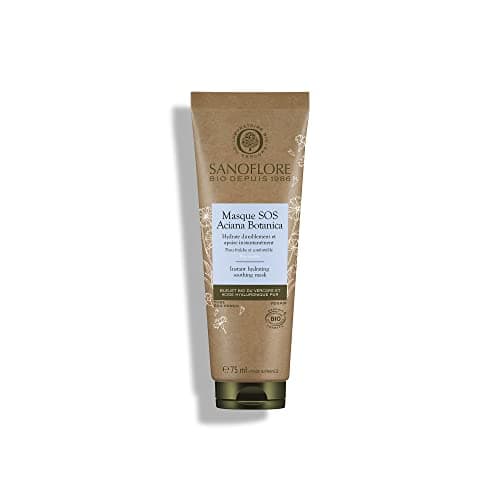 Sanoflore Masque SOS Aciana Botanica – Masque Hydratant Apaisant Visage Certifié Bio – Au Bleuet Bio – À l’acide hyaluronique naturel - À l’Aloe Vera Bio – 75ml - Image 3