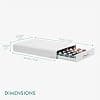 Navaris Coffee Capsule Drawer – Storage Holder for Nespresso Coffee Machine Pod Holder – Pod Holder Dispenser 50 Capsules – White - Image 3