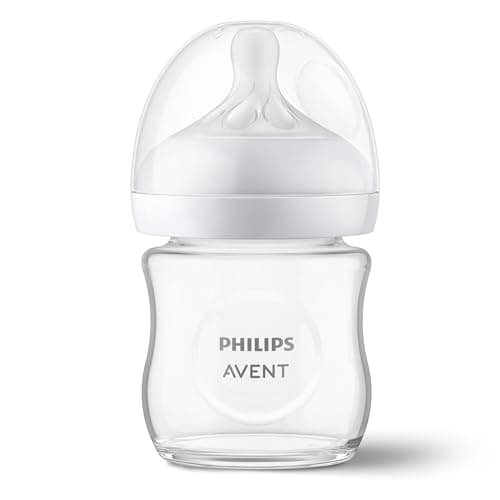 Philips Avent Biberon en verre à Réponse Naturelle - 120 ml, sans BPA pour les nouveau-nés de 0 mois et + (modèle SCY930/01) - Image 3