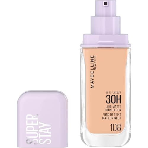 Maybelline New York Long-Lasting Liquid Foundation - Ultra-Resistant - Luminous Matte Finish - Enriched with Amino Acids - All Skin Types - Superstay 30H Lumi-Matte - Shade : 110 - 35 ml - Image 2