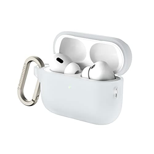 RHINOSHIELD Case with Carabiner Compatible with Apple [AirPods Pro 2] | Military Grade Protection Against Shock, Scratch Resistant, Wireless Charging - [Transparent, Standard Set] - Image 2