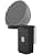 Cozycase Wall Mount for Pop/Dot/Google Nest Mini - Space-Saving Wall Mount with Integrated Cable Management (Black) - Image 2