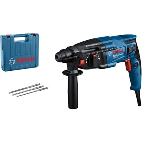 Bosch Professional hole punch GBH 2-21 (SDS plus, with 3 SDS plus drill bits (6/8/10 mm), auxiliary handle, cloth, depth stop, transport case) - Image 4