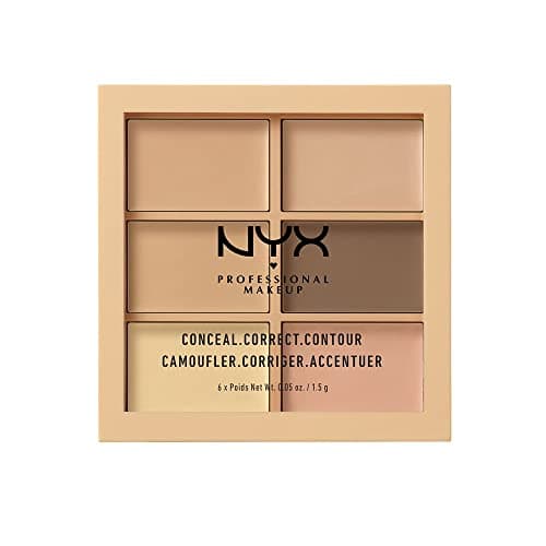 NYX Professional Makeup 3C Concealer Palette, Concealer and Contour, Creamy Texture, Tint: Light (01) - Image 3