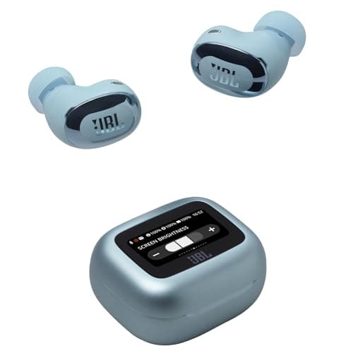 JBL Live Buds 3, Écouteurs sans fil, Bluetooth, jusqu'à 40 h d'autonomie, Réduction de Bruit Active, son haute fidélité JBL Signature, étanches à l'eau IP55, bleu - Image 2