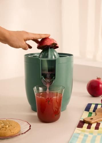 CREATE /JUICER RETRO/Sage Green Electric Citrus Juicer/Includes Two Cones, Anti-Drip System, 280ml Capacity, Easy to Use and Clean, Easy to Use and Clean, 90W - Image 4