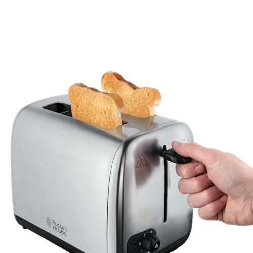 Russell Hobbs Toaster for 2 Slices Adventure Stainless Steel (2 Extra Large Slots, 6 Levels of Fast Burning, Raising & Control, Thaws, Bakery Warmer, 850W) Toaster 24080-56 - Image 6