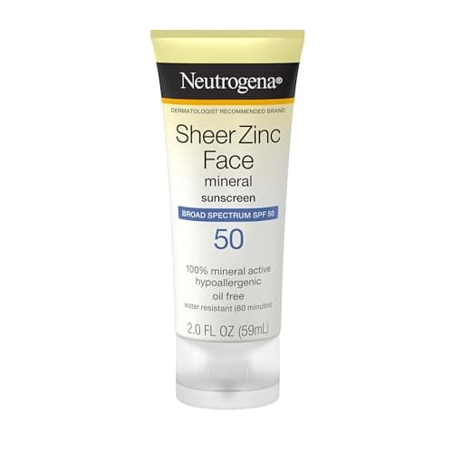 Neutrogena Sheer Zinc Oxide Dry-Touch Face Sunscreen with Broad Spectrum SPF 50, Oil-Free, Non-Comedogenic & Non-Greasy Mineral Sunscreen, 2 fl. oz - Image 4