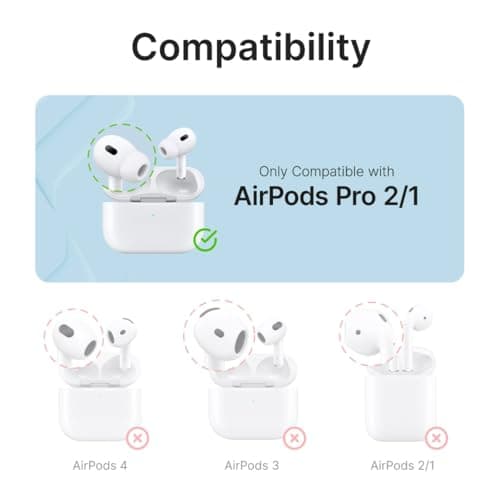 Catalyst AirPods Pro (1st & 2nd Gen) Waterproof Case Protective Silicone Wireless Charging Carabiner Shockproof Silicone Seal - Apple Accessories - Navy - Image 7